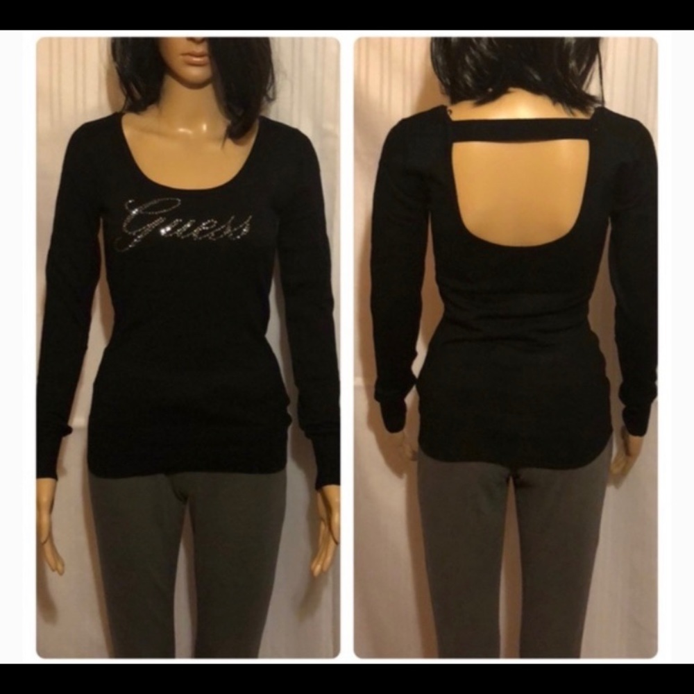 Guess Acrylic Black Swater